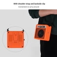 thumbnail image 3 of 5W Mini Guitar Amplifier Portable Compact Guitar Amp Speaker with Volume Tone Adjustment Overdrive Function 635mm 35mm Inputs for Electric Acoustic Guitar Practice Home Outdoor, 3 of 7