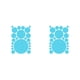 thumbnail image 1 of Naiovety 1 Juego de calcomanías de pared decoración de escena del hogar Simple DIY adhesivo de fondo redondeado pegatinas de puntos interiores para Azul claro 210*297mm 2piezas Naiovety CBP342304, 1 of 5