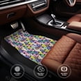 thumbnail image 4 of Xecao Llamas Colorful Print Car Foot Mat Set of 4 Pieces Neoprene All-Weather Dust-Proof Stain-resistantCar Interior Decorative mats Non-Slip Mats, 4 of 6