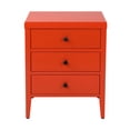 thumbnail image 2 of York Three Drawer Wooden Accent Side Table, 2 of 6