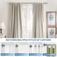 thumbnail image 6 of Urbanest Adjustable Double Curtain Rod Set Pila Manhattan Finials – 1″ Front & 3/4″ Back Rod With Brushed Steel Rod, 84–120 Inches, 6 of 6
