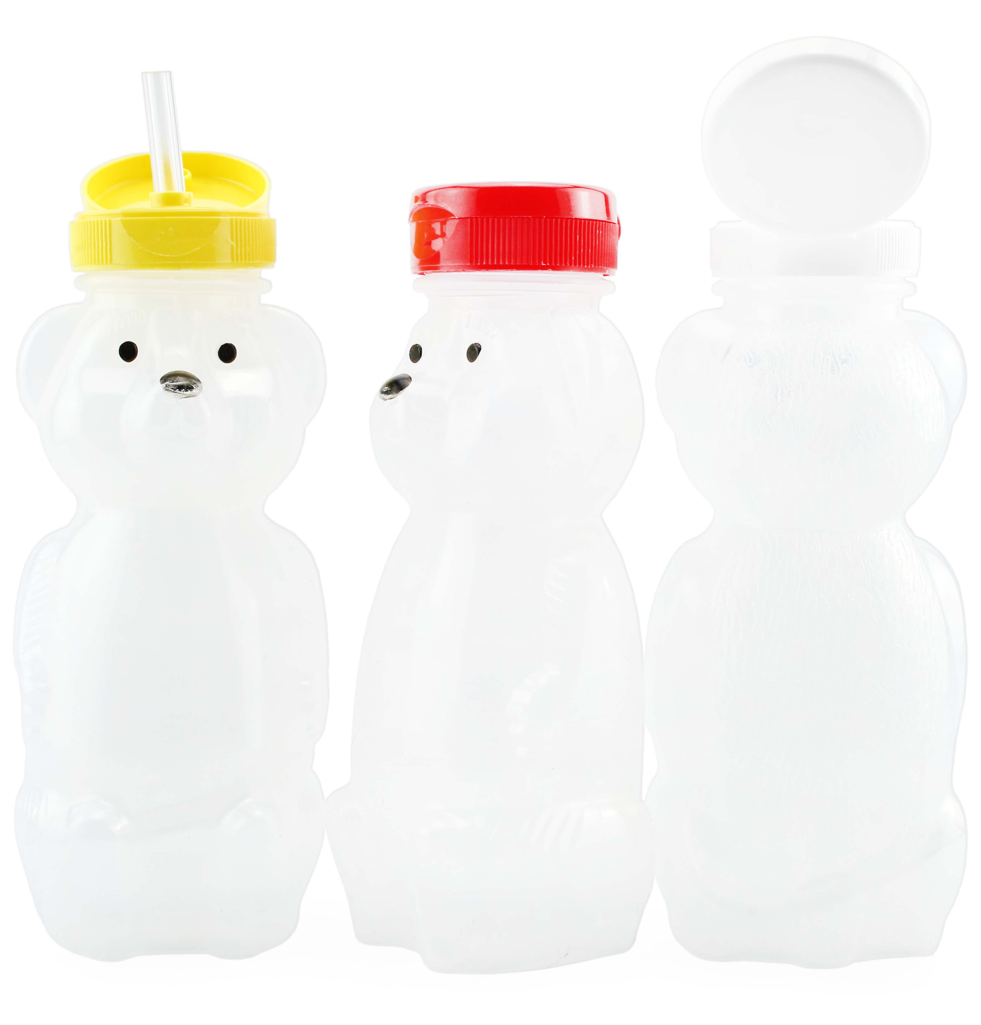 Darware Cat, Dog and Bear Straw Cups (Set of 3); 8-Ounce Therapy Sippy  Bottles w/Flexible Straws