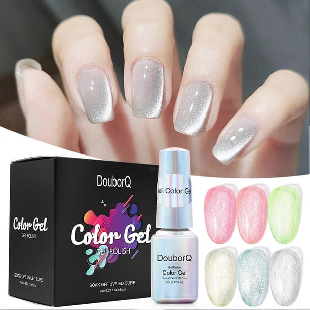 7ml* 6 Colors Cat Eye Nail Polish Painting Varnish Easy To Use UV Gel Polish