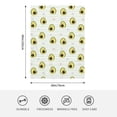 thumbnail image 5 of Picia Avocado of a Hear Pattern Baby Soft Dot Blanket with Silky Satin Backing Baby Gifts for Boys and Girls (30" x 40"), 5 of 9