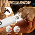 thumbnail image 3 of DSOOLO Dog Nail Grinder with 2 Lights,5 Speed Pet Nail Grinder for Small, Medium , Large Dogs and Cats，White, 3 of 8