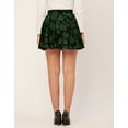 thumbnail image 4 of Moomaya Printed Mini Skirts For Women, Elastic High Waist Short A-Line Skirt, 4 of 8