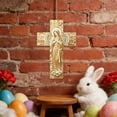 thumbnail image 5 of AURIGATE Easter Vintage Wooden Cross Wall Decor, 7.87×11.8in Printed Hanging Cross for Home Entryway & Wall Art, 5 of 6