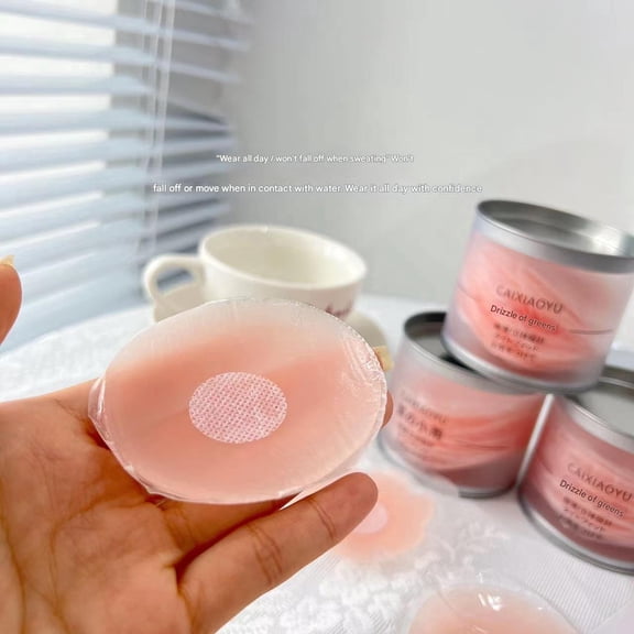 Reusable Invisible Silicone Nipple Covers Anti Slip Concealing Breast Petals 1 Pair