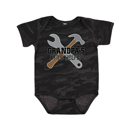 

Inktastic Grandpa Little Helper Gift Baby Boy Bodysuit