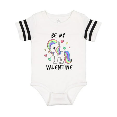 

Inktastic Be My Valentine with Chibi Unicorn Gift Baby Boy or Baby Girl Bodysuit