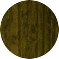 thumbnail image 1 of Ahgly Company Indoor Round Abstract Yellow Contemporary Area Rugs, 5' Round, 1 of 4