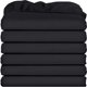 thumbnail image 1 of Sábanas ajustables Utopia Bedding, paquete de 6 unidades, microfibra suave, color negro, 1 of 6