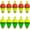 1IN-10PCS, variant on THKFISH Fishing Bobbers Floats,10 Packs Weighted Bobbers, Foam Oval Slip Bobbers for Fishing, Three Colours Crappie Bobbers, for Fishing Bluegill Crappie Panfish Bass Trout, 1in 1.5in 2in