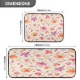 thumbnail image 3 of 2-Piece Kitchen Mat Set Non Slip Washable Floor Mats Decorative Rugs for Kitchen Sink Laundry Curled Leaf Pattern, 3 of 7