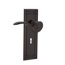 Nostalgic Warehouse Misman_Prv_234_Kh Manor Privacy Door Lever Set - Bronze