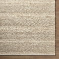 thumbnail image 6 of Hauteloom Clarke Boho Handmade Wool Natural Fiber Soft Area Rug - Contemporary Solid Color Minimalist Carpet for Living Room, Bedroom - Dark Beige - 8' Square, 6 of 6
