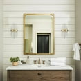 thumbnail image 3 of Modern Gold Wall Sconces 2-Light Frosted Glass Wall Light 2 Pack, 3 of 6