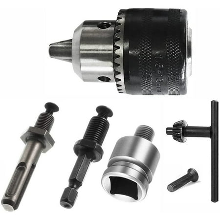 

1.5-13mm Drill Chuck 1/2-20 UNF with SDS Plus Adapter and Collet Key Drill Chuck for Drilling Electric Drill Conversion