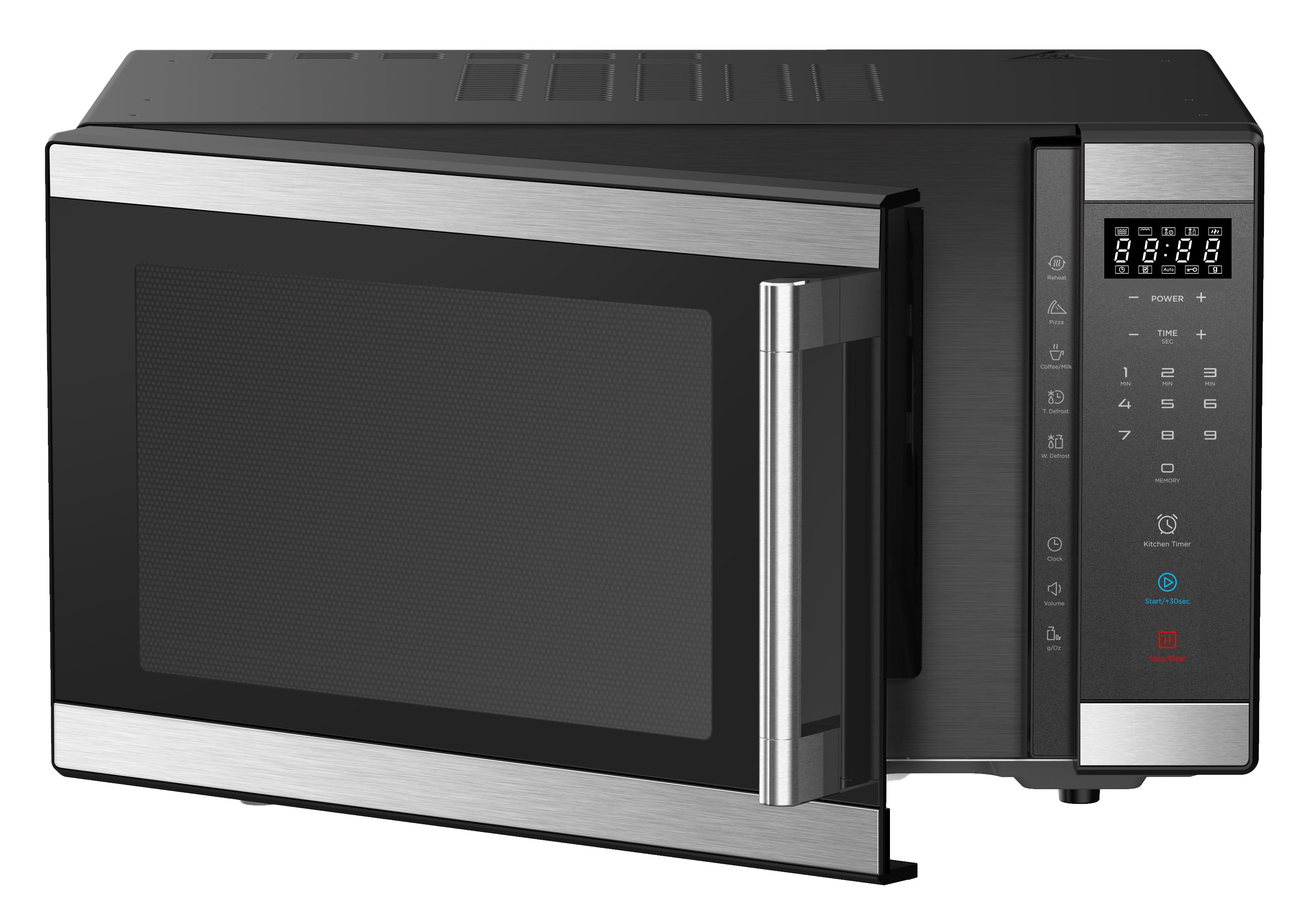 Hamilton Beach 1.1 Cu. ft. 1000 W Mid Size Microwave Oven, 1000W, Stainless Steel, HB61S100027880
