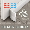 thumbnail image 3 of Soundproof Rubber Seal, Waterproof Backing Adhesive Under Door Sweep, Heat And Cold Resistant Weather Stripping, Save Money And Energy, Reduce Ambient Noises For Outdoor And, 3 of 5