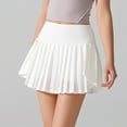 thumbnail image 2 of HZLPFO Womans Skirt Tennis Skirts for Women Pleated Athletic Skort Lightweight Golf Skirts with Shorts Pocket Workout Pickleball White,XL, 2 of 7