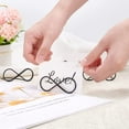 thumbnail image 3 of 10pcs Iron Place Card Holder for Home Birthday Party Wedding Decorations Electrophoresis Black 64~74x57.5x27mm, 3 of 9