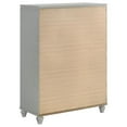 thumbnail image 6 of Coaster Veronica 5-drawer Wood Rectangular Bedroom Chest in Light Silver, 6 of 15