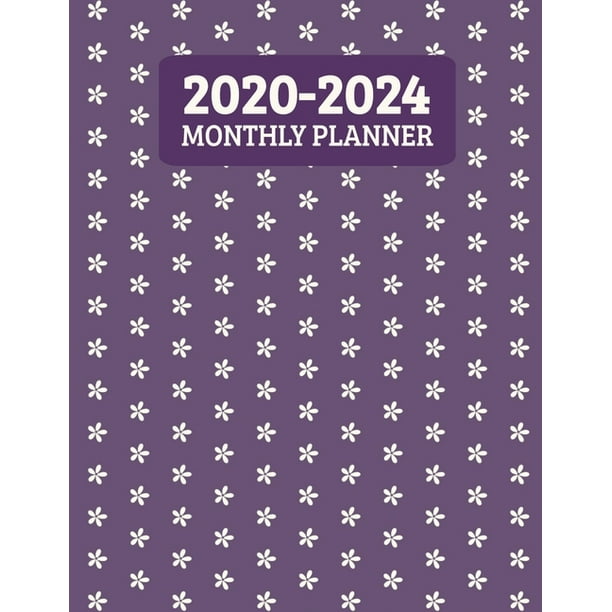 20202024 Monthly Planner Five Year 60 Month Calendar Scheduler Diary