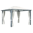 thumbnail image 3 of vidaXL Gazebo avec Rideau 300x300 cm Aluminium Crème, 3 of 5