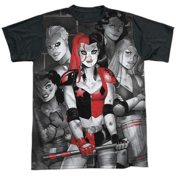 Batman - Bad Girls - Short Sleeve Black Back Shirt - XXX-Large