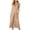 Khaki, variant on Spring Savings Clearance Lindreshi Jumpsuits for Women Casual Women's Fashionable V-neck Button Cut Open Back Casual Short Sleeved Jumpsuit
