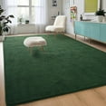 thumbnail image 3 of TWINNIS Soft Area Rug Modren Rugs for Living Room Memory-Foam Carpets,Softness Rugs for Bedroom,Deep Green,4'x6', 3 of 7