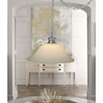 thumbnail image 4 of The Entertainer Plug-In Swag Pendant Light 16" White Glass with Brushed Nickel Chain, 4 of 5