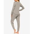 thumbnail image 6 of Ekouaer Womens Pajamas Set Long Sleeve Loungewear Soft Lounge Set Joggers with Pockets, 6 of 7