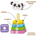 thumbnail image 5 of Kids Hits: Stack & Play Panda - Wooden Stacking & Sorting Ring Toy, Numbers, Shape & Colors, Eco-Friendly Wood, Montessori Learning Play, Toddlers 1+, 5 of 9