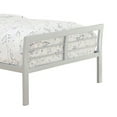 thumbnail image 3 of Contemporary Metal Tubular Twin Size Bed with Horizontal Bars Silver- Saltoro Sherpi, 3 of 5