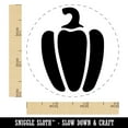 thumbnail image 2 of Bell Pepper Garden Vegetable Self-Inking Rubber Stamp Ink Stamper - Orange Ink - Small 3/4 Inch, 2 of 7
