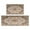 Boho Light Brown, variant on Boho Light Brown Pattern Kitchen Rugs and Mats Sets Of 2, Funny Kitchen Decoration Rubber Backing Non-Slip Absorbent Mats for Sink Waterproof Runner Rug for Laundry Room 17x30 17x48inch