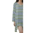 thumbnail image 4 of Moomaya Chemise à Manches Longues Femme Imprimée Robes Grande Taille Rayonne Tuniques Courtes, 4 of 4