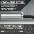 thumbnail image 4 of Synergee Commercial Super Easy Curl Olympic Bar Chrome Sleeves and Black Phosphate Shaft Excellent for Bicep Curls and Triceps Extensions, 4 of 7