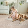 thumbnail image 5 of Garvee 2'x6' Scalloped Runner Rug Modern Solid Rug, Washable Rug Soft Low Pile Carpet with Non Slip Backing for Bedroom Hallway Decor, Camel, 5 of 6