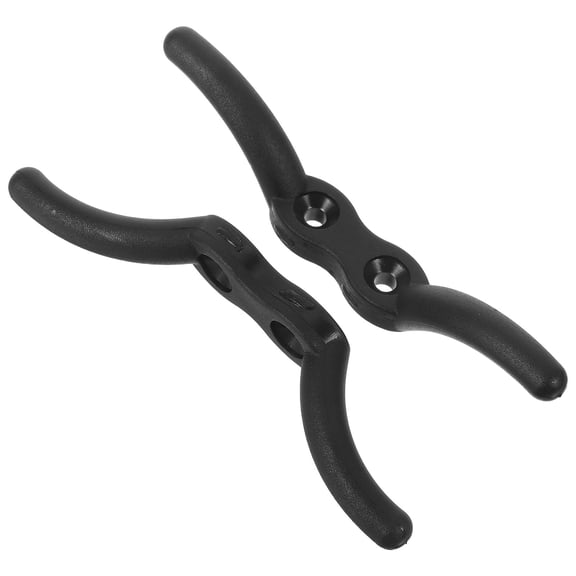 ELAYARD Black Curtain Rope Cleat Winder Nylon Hook for Flagpole Sailboat 2 Pcs