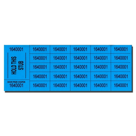 Auction Tickets - 500 Sheets (Blue)