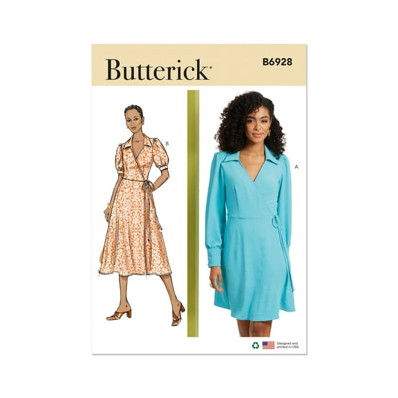 Butterick Sewing Pattern 6928 - Misses' Dress in Two Lengths, Size: B5 (8-10-12-14-16)