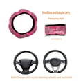 thumbnail image 4 of Universal Car Steering Wheel Cover Anti-slip Pink Steering Wheel Cover, 4 of 7