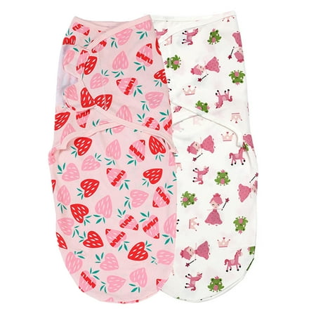 UPC: 0884381834535 | Baby Swaddle Wrap Newborn Blankets for 0-6 Months Large Adjustable Infant Sleep Sack 2 Pack