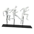 thumbnail image 2 of Estatua de figuras corriendo BLESIY Resina Blanco S, 2 of 8