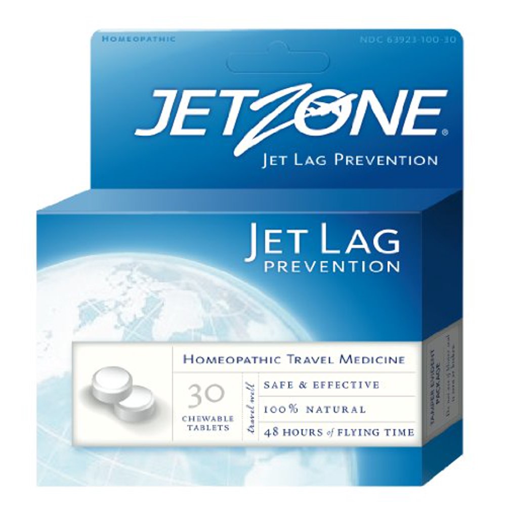 JetZone Jet Lag Prevention Homeopathic Chewable Tablets 48 Hours