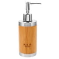 thumbnail image 6 of UPKOCH 1Pcs Shampoo Dispenser Bamboo Stainless Steel Refillable Bathroom Hand Soap Dispenser, 6 of 8
