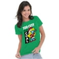 thumbnail image 2 of Santa Smurfette Too Cute Christmas Women's T Shirt Ladies Tee Brisco Brands L, 2 of 3